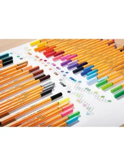 2-delige set: fineliners "STABILO Point 88" zwart - 2x 3 stuks
