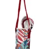 2-delige set: flessentassen rood/blauw - 1,5 l