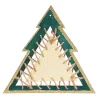 12-delige set: houten hangers "Dennenboom" naturel