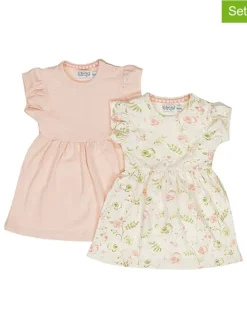 2-delige set: Jurk beige/lichtroze