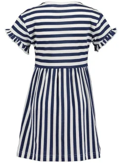 2-delige set: jurken donkerblauw/roze
