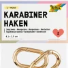 2-delige set: karabijnhaken goudkleurig