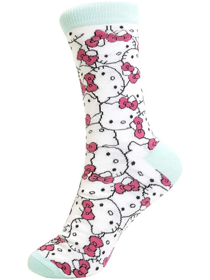 2-delige set: kop en sokken "Hello Kitty" wit/meerkleurig