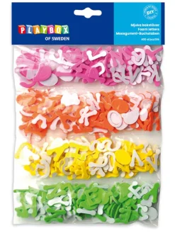 400-delige set: letters meerkleurig