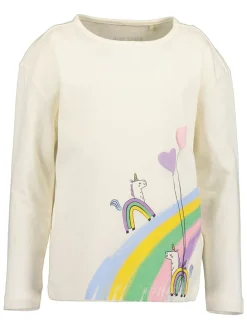 2-delige set: longsleeves crème/lichtblauw