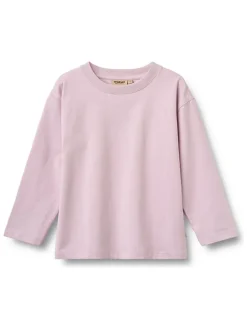 2-delige set: longsleeves "Dixie" lichtroze/oranje