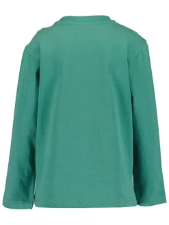 2-delige set: longsleeves turquoise/donkerblauw