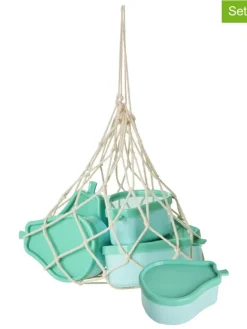 6-delige set: lunchboxen "Pear" turquoise - (L)13 x (B)13 cm