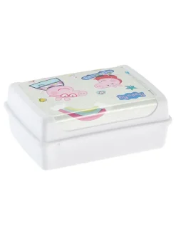 2-delige set: lunchboxen "Peppa Pig" wit/lichtroze - 1 l