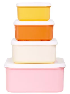 4-delige set: lunchboxen 