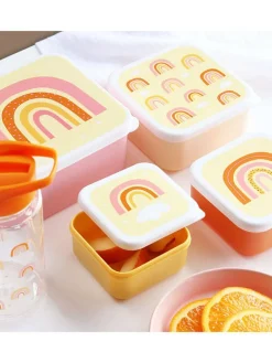 4-delige set: lunchboxen 