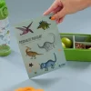 2-delige set: lunchboxstickers "Dino" meerkleurig