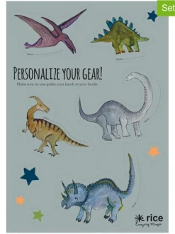 2-delige set: lunchboxstickers "Dino" meerkleurig