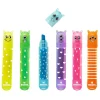 2-delige set: minimarkers "Monster" meerkleurig - 2x 6 stuks