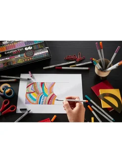 10-delige set: multiliner ''STABILO Creative Tips ARTY'' zwart - 2 x 5 stuks