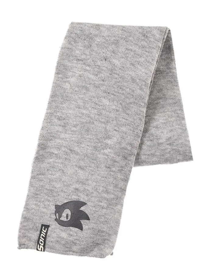 3-delige set: muts, handschoenen & sjaal "Sonic" grijs