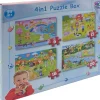 4-delige set puzzels - vanaf 2 jaar