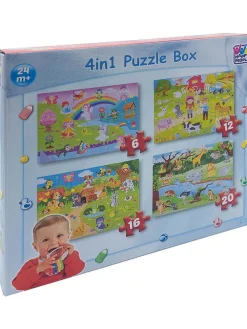 4-delige set puzzels - vanaf 2 jaar