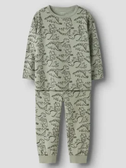 2-delige set: pyjama's groen