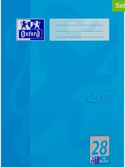 10-delige set: schriften "Touch - Liniatuur 28" blauw - A4