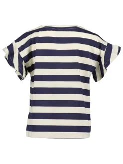 2-delige set: shirts donkerblauw/crème