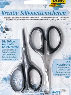 2-delige set: silhouettescharen zwart - (L)10,5 cm