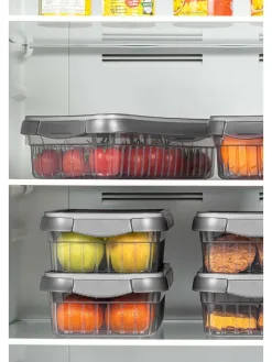 3-delige set: vershouddozen antraciet - 4 l