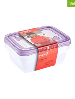 3-delige set: vershouddozen "Fredo Fresh" paars - 1,25 l