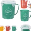 3-delige set: vershouddozen geel/rood/groen - 650 ml