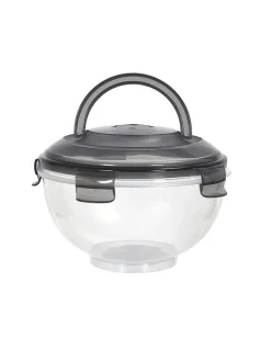 3-delige set: vershouddozen grijs - 5,8 l