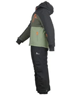 2-delige ski-/snowboardoutfit antraciet/kaki