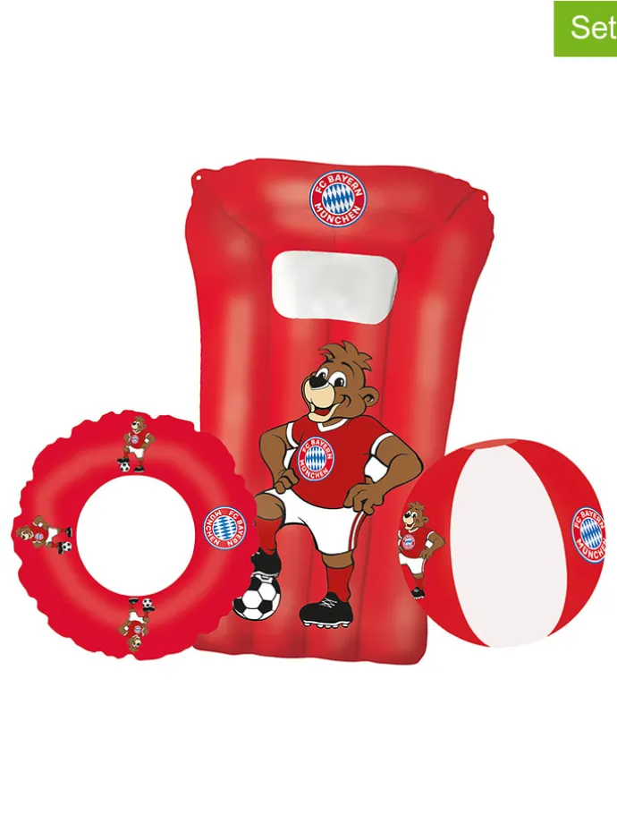 3-delige strandset "FCB" rood - vanaf 3 jaar