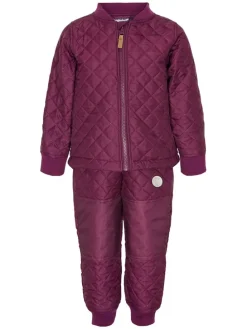 2-delige thermo-outfit paars