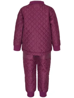 2-delige thermo-outfit paars