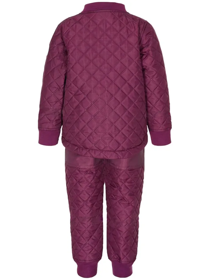 2-delige thermo-outfit paars
