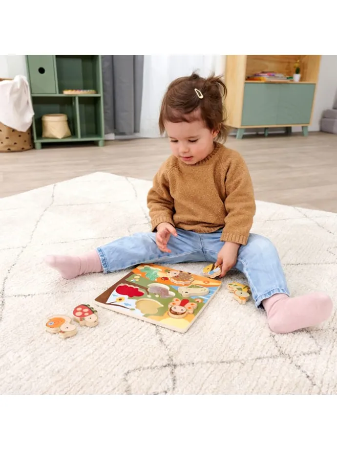 7-delige voelpuzzel met stof - vanaf 12 maanden