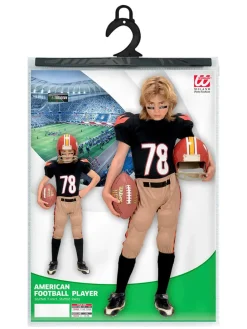 2-delig kostuum "American Football Seler" zwart/beige