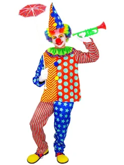 3-delig kostuum "Clown" meerkleurig