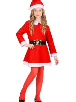 3-delig kostuum "Miss Santa" rood/wit