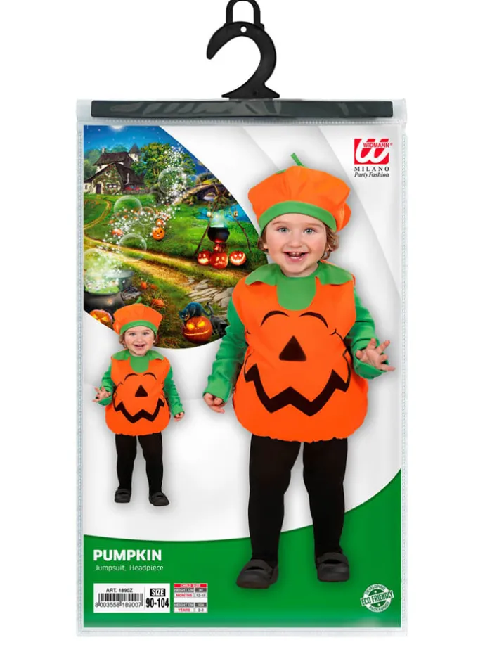 2-delig kostuum "PUFFY PUMPKIN" oranje