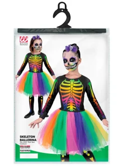 2-delig kostuum "Skeleton" meerkleurig/zwart