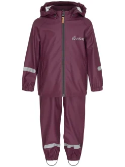 2-delig regenoutfit "Storm" pruimkleurig