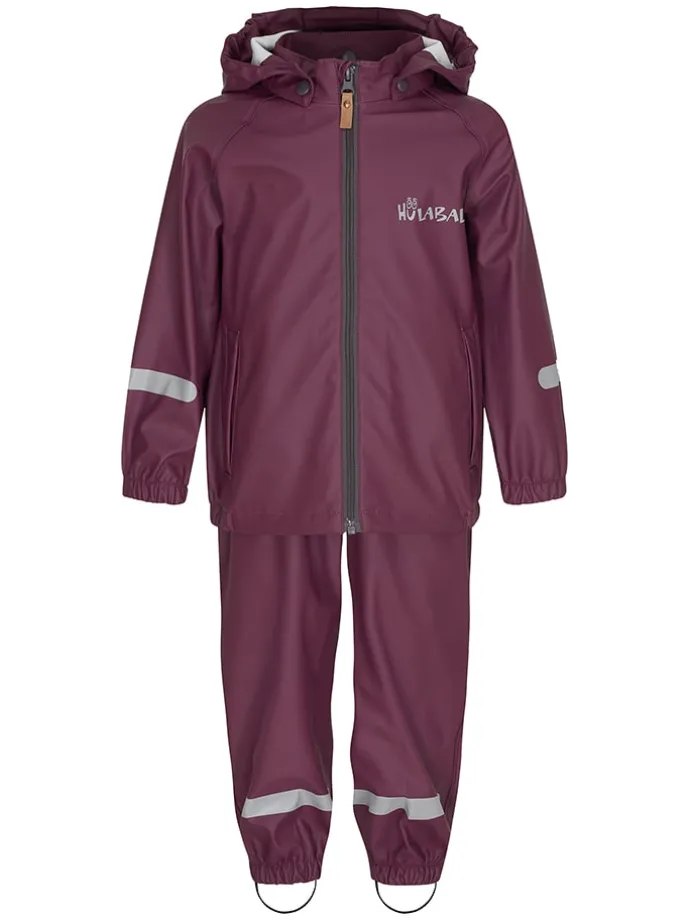 2-delig regenoutfit "Storm" pruimkleurig