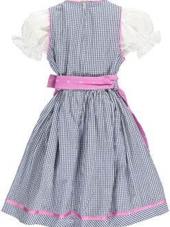 Dirndl blauw/lichtroze