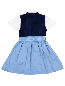 Dirndl lichtblauw/donkerblauw
