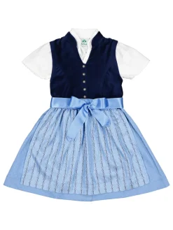 Dirndl lichtblauw/donkerblauw