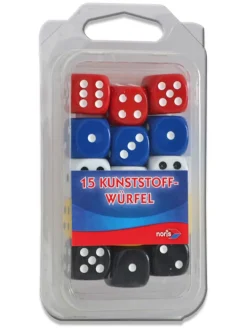 Dobbelstenen meerkleurig - vanaf 3 jaar