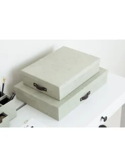 Documentbox "Oskar" beige - (L)35 x (B)26 x (H)8,5 cm