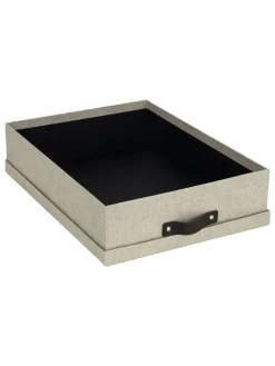 Documentbox "Oskar" beige - (L)35 x (B)26 x (H)8,5 cm