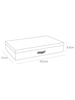 Documentbox "Sverker" groen - (L)43,5 x (B)31 x (H)8,5 cm